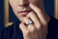 Moissanite vs Lab-Grown Diamond for Mens Rings