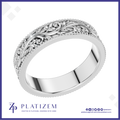 Vintage Filigree Vine Wedding Band for Women