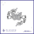 Butterfly and Vine Diamond Ring for Women