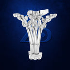 Butterfly and Vine Diamond Ring for Women