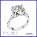 3 Carat Round Cut Lab Grown Diamond Ring