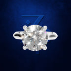 3 Carat Round Cut Lab Grown Diamond Ring