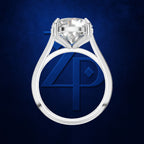 3 Carat Round Cut Lab Grown Diamond Ring