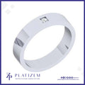 Mens Beveled Edge Diamond Wedding Band