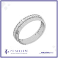 Round Lab Grown Diamond Eternity Band with Offset Row Setting