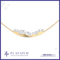 Curved Bar Lab Grown Diamond Necklace for Women