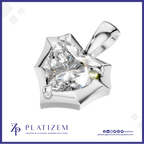 Heart Shaped Diamond Solitaire Pendant