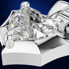 Heart Shaped Diamond Solitaire Pendant