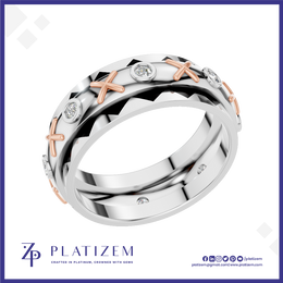 Black Enamel Lab Grown Diamond Ring