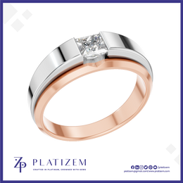 Solitaire Lab Grown Diamond Wedding Band