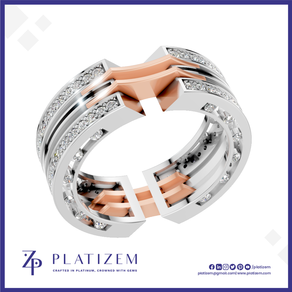 Moissanite Lab Grown Diamond Band for Men