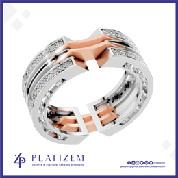 Moissanite Lab Grown Diamond Band for Men