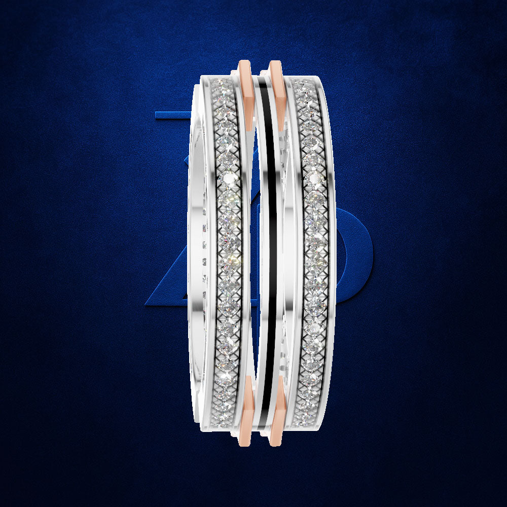 Moissanite Lab Grown Diamond Band for Men