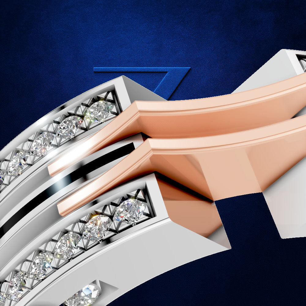 Moissanite Lab Grown Diamond Band for Men