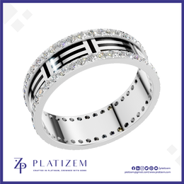 Wedding Ring For Men With Lab Grown Diamond