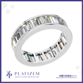 Baguette Cut Eternity Diamond Wedding Band for Men