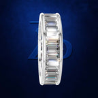 Baguette Cut Eternity Diamond Wedding Band for Men