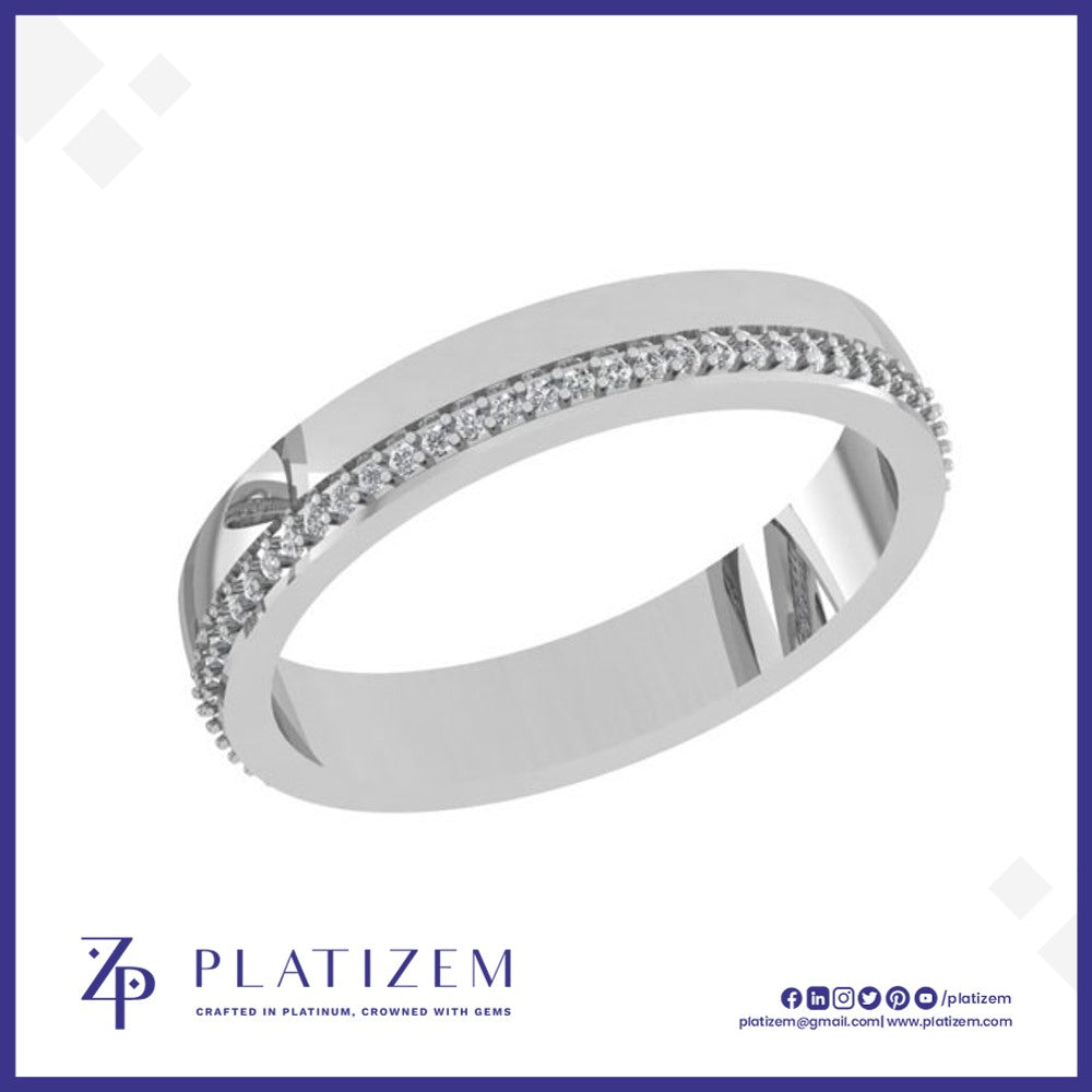 Full Eternity Diamond Band with Continuous Shared Prong Detailing