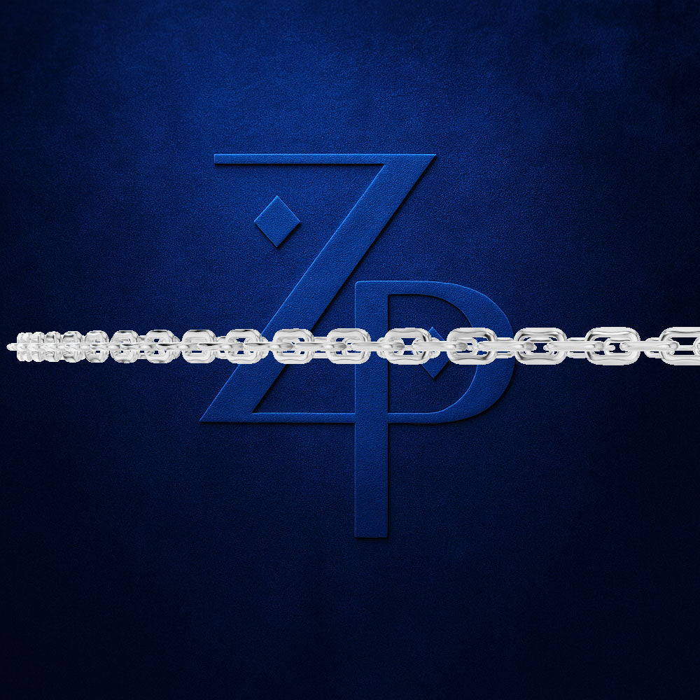 Cable Link Platinum Chain Necklace for Men with S Hook Clasp