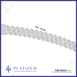 9kt Gold 7mm Curb Cuban Link Chain Featuring Polished Texture