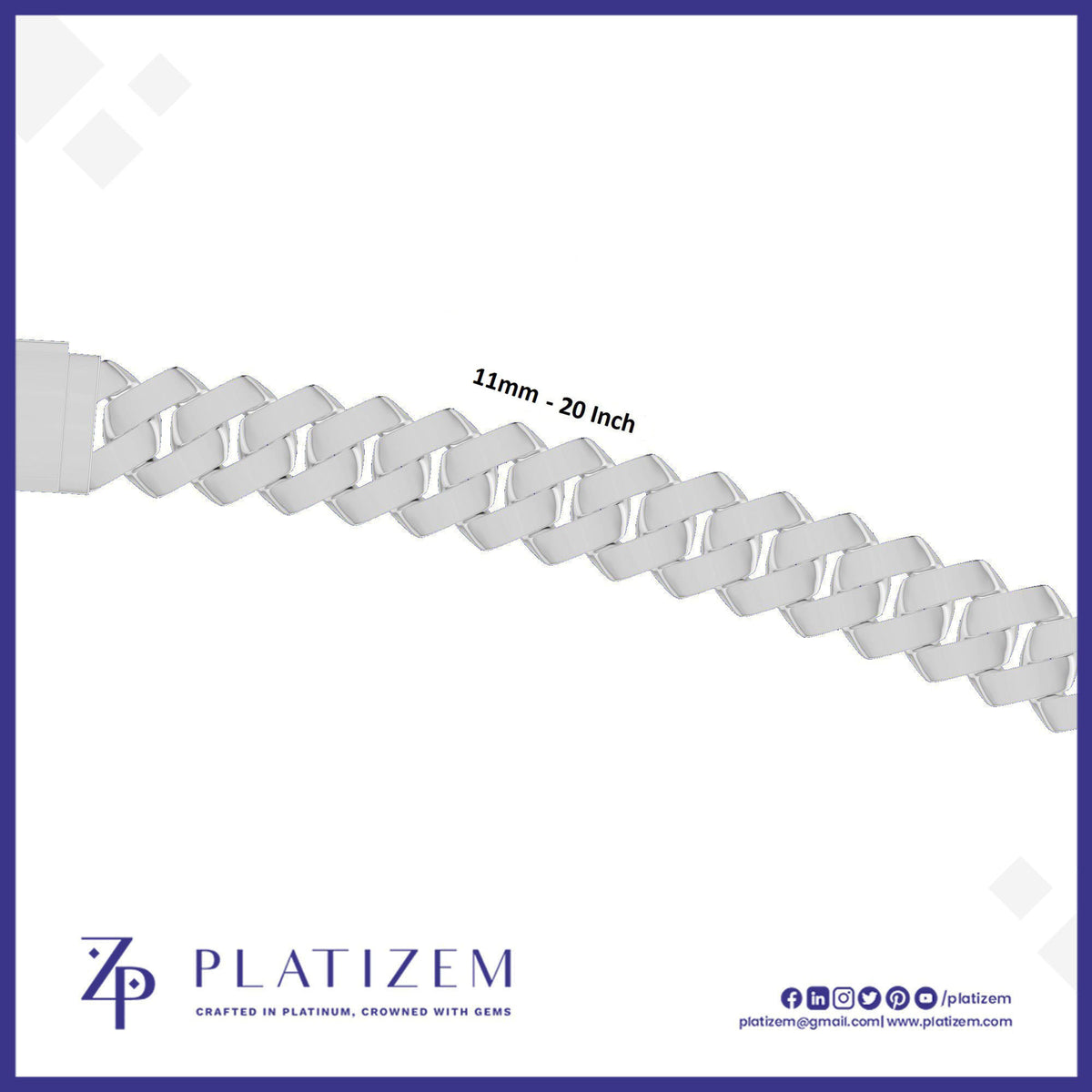 18kt Gold 11mm Curb Cuban Link Chain Built with Polished Precision