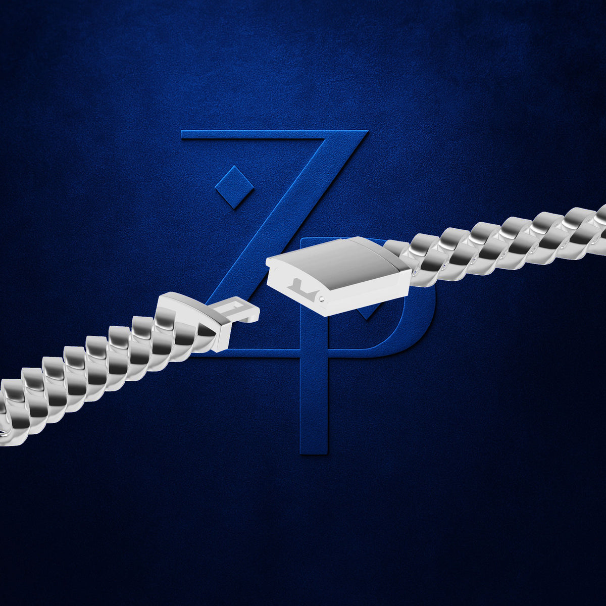 Chunky 15mm Sterling Silver Curb Cuban Link Chain with Textured Detail