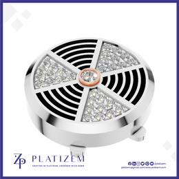 Moissanite Lab Grown Diamond Button for Men