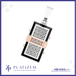Platinum Pendant With Lab Grown Diamond