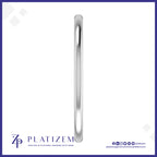 PT950 Platinum Bangle 4mm Minimalist Plain Platinum Bangle for Men and Women