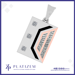Round and Baguette Lab Grown Diamond Pendant