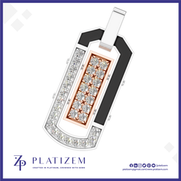 Gold and Platinum Lab Grown Diamond Pendant