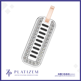 Lab Grown Diamond Bar Pendant Necklace for Men