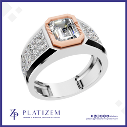 2 Carat Emerald Cut Lab Grown Diamond Ring