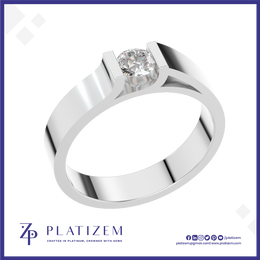 Round Lab Grown Diamond Engagement Ring