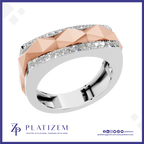 Gold And Platinum Ring For Men
