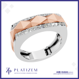 Gold And Platinum Ring For Men