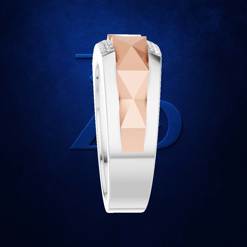 Gold And Platinum Ring For Men