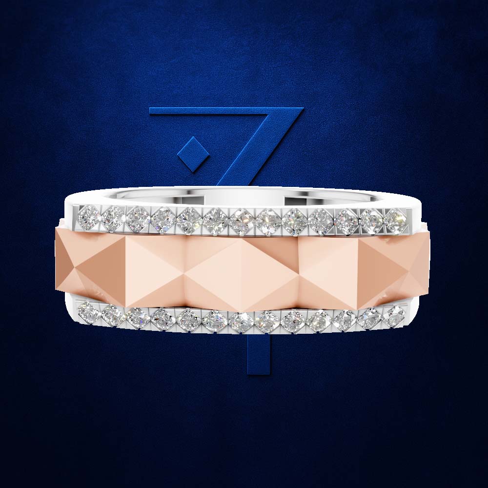 Gold And Platinum Ring For Men