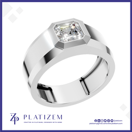 2 Carat Emerald Lab Grown Diamond Ring