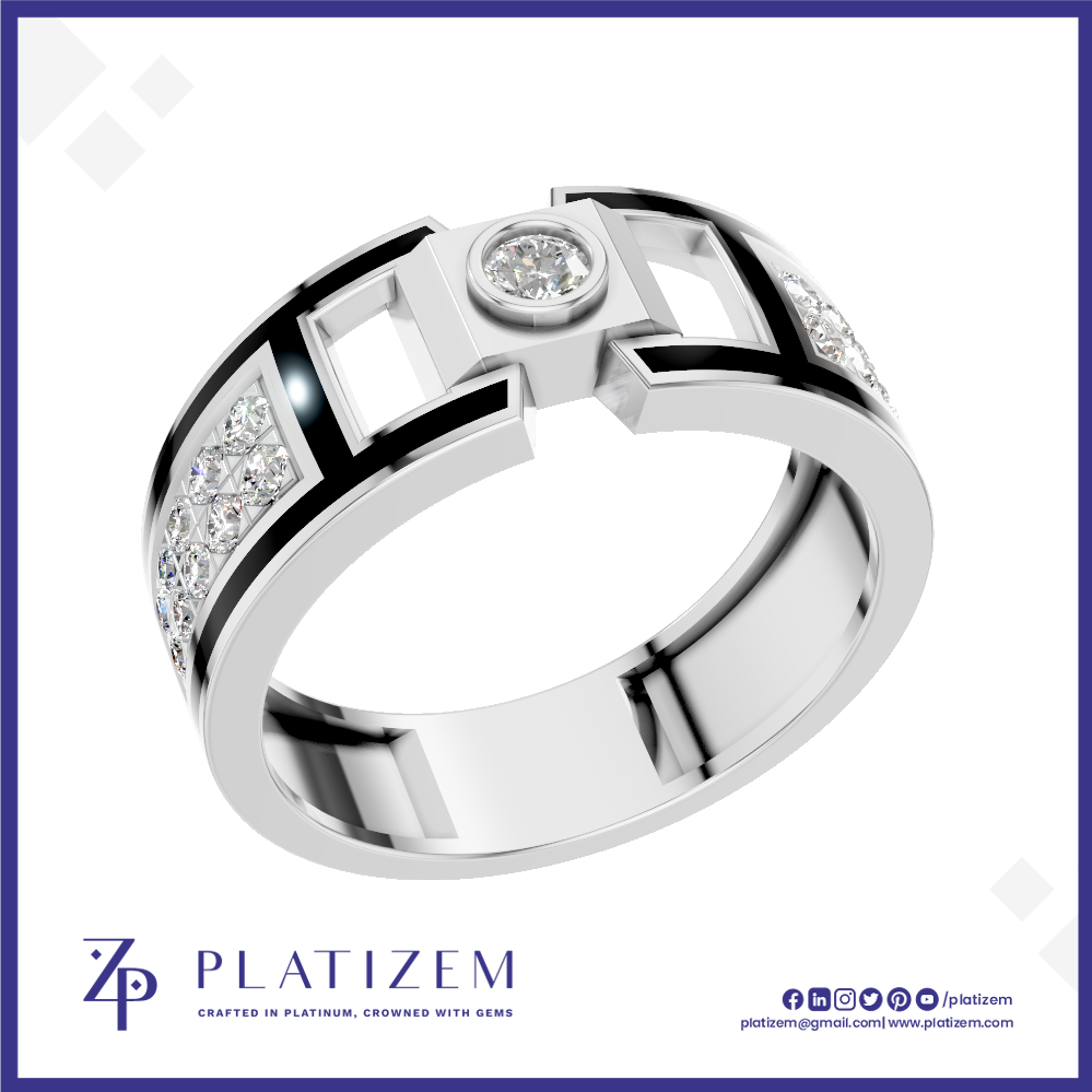 18kt Gold Laboratory Grown Diamond Ring For Men