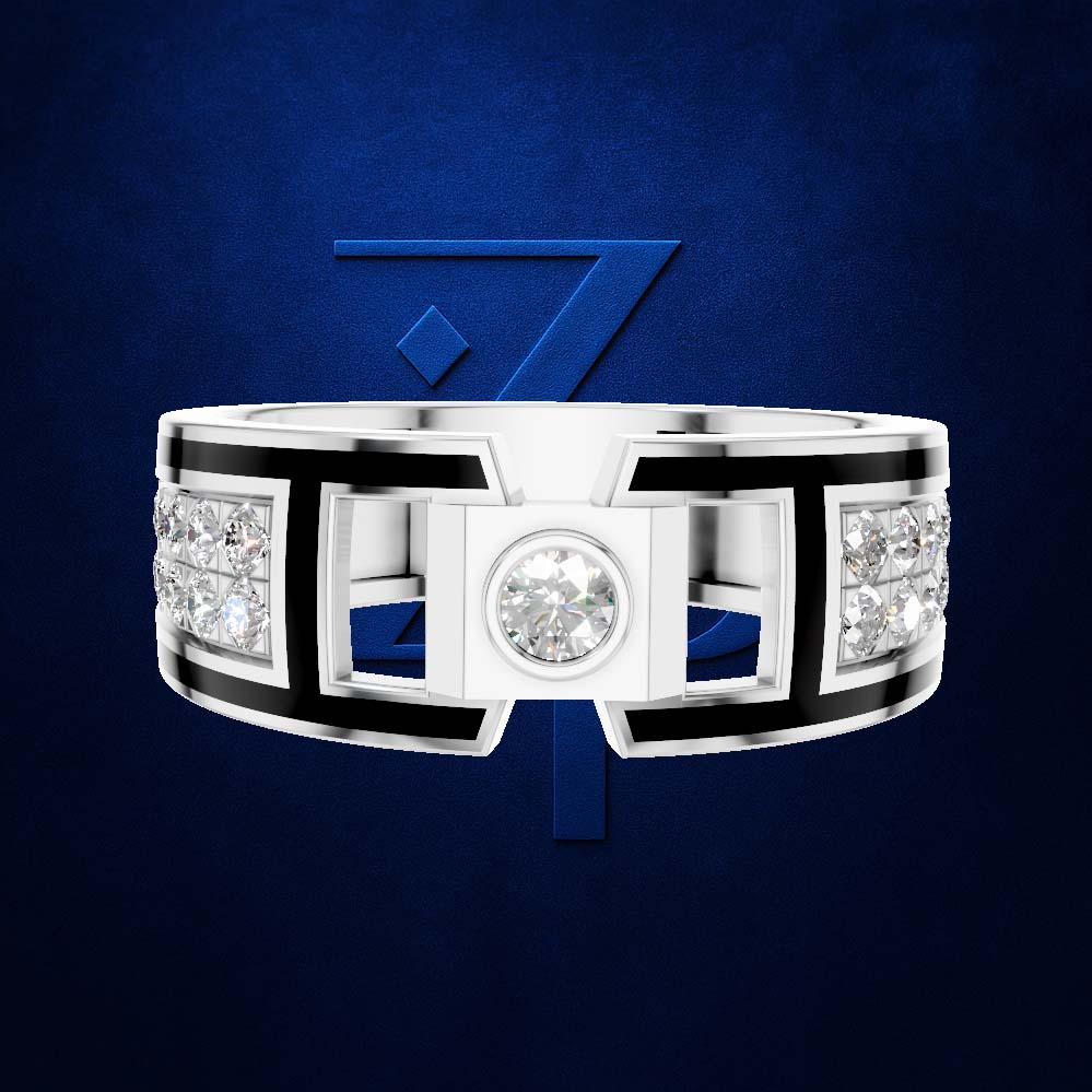 18kt Gold Laboratory Grown Diamond Ring For Men