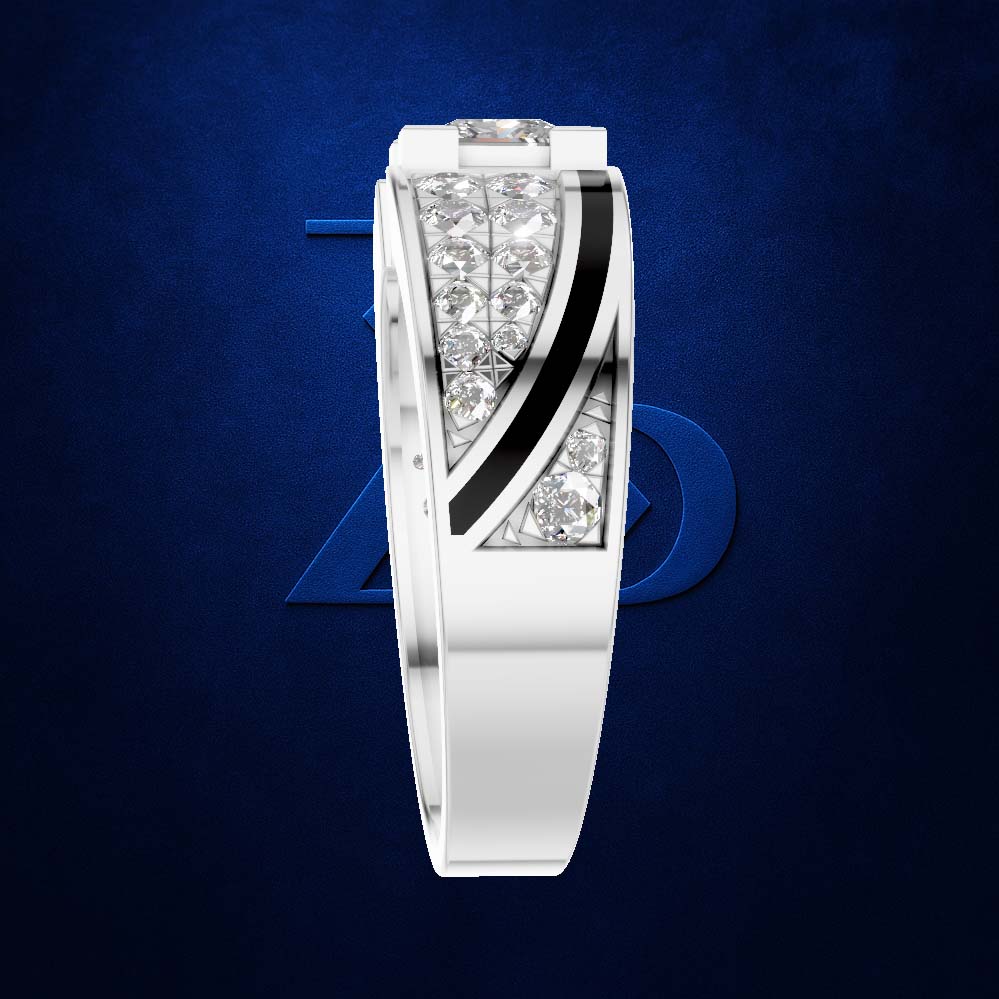 Princess Cut Laboratory Created Diamond Ring