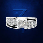 Princess Cut Laboratory Created Diamond Ring