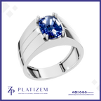 Blue Sapphire Gemstone Ring For Men