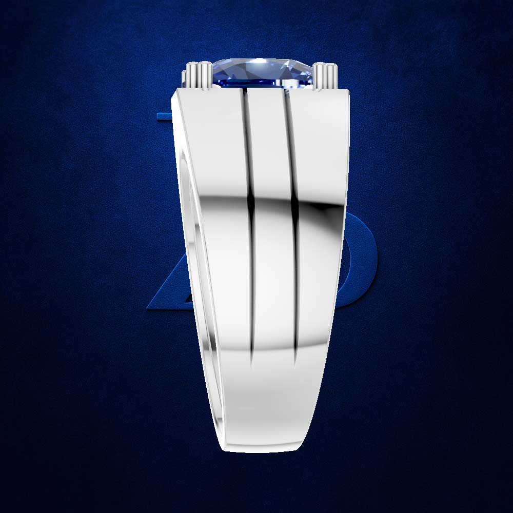 Blue Sapphire Gemstone Ring For Men