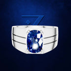 Blue Sapphire Gemstone Ring For Men