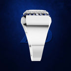 1 Carat Emerald Cut Lab Grown Diamond Ring for Men and Women
