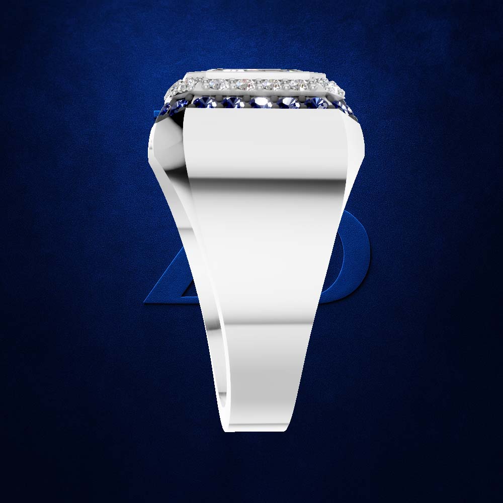 1 Carat Emerald Cut Lab Grown Diamond Ring for Men and Women