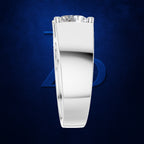 3 Carat Round Cut Lab Grown Diamond Solitaire Engagement Ring with Prong Setting
