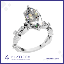 3 Carat Marquise Lab Grown Diamond Ring